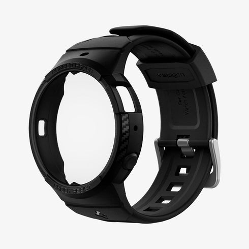 ACS06488 - Galaxy Watch 6 Classic (47mm) Case Rugged Armor Pro in black showing the front